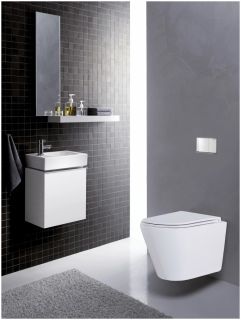 Унитаз подвесной Azario Teramo AZ-0053 безободковый с сиденьем микролифт